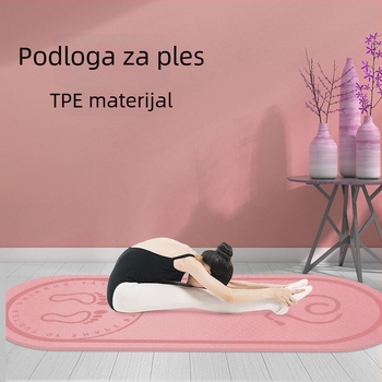 TPE joga podloga, 140×61 cm, za unutarnju i vanjsku upotrebu, debljina 4–12 mm, pogodna za jogu, fitness, ples i preskakanje užeta
