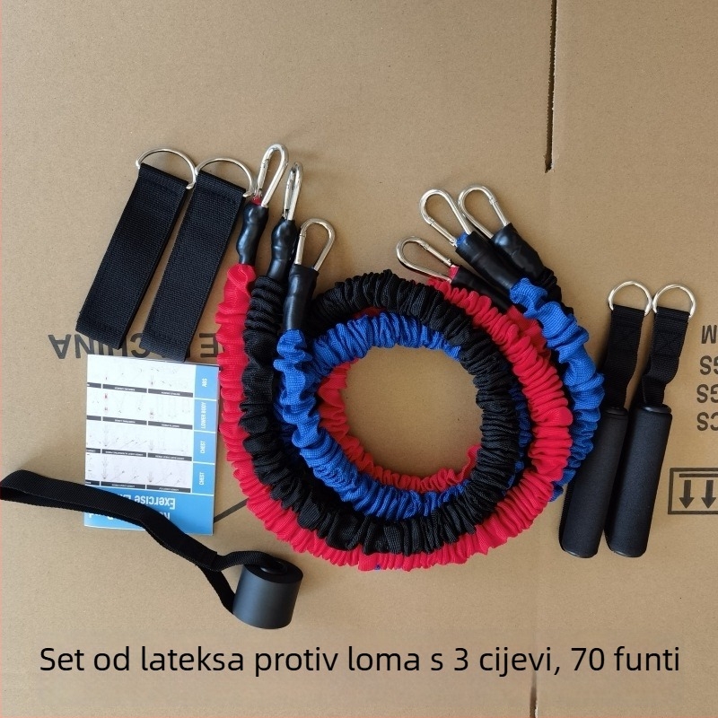 Lateksni napinjač s platnenom navlakom, 11-dijelni set, 70 lb