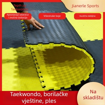 Taekwondo podloga s interlokacijskim EVA panelima, 1 m, debela podloga za trening borilačkih vještina i plesa