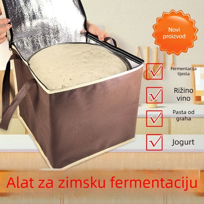 Višenamjenska kutija za fermentaciju s grijanjem i izolacijom za tijesto, rižino vino, jogurt i parene peciva