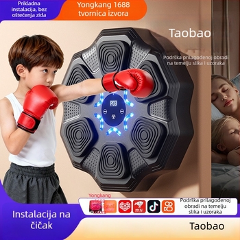 Pametna glazbena boksačka meta s osvjetljenjem i ritmom — elektronički trener reakcija