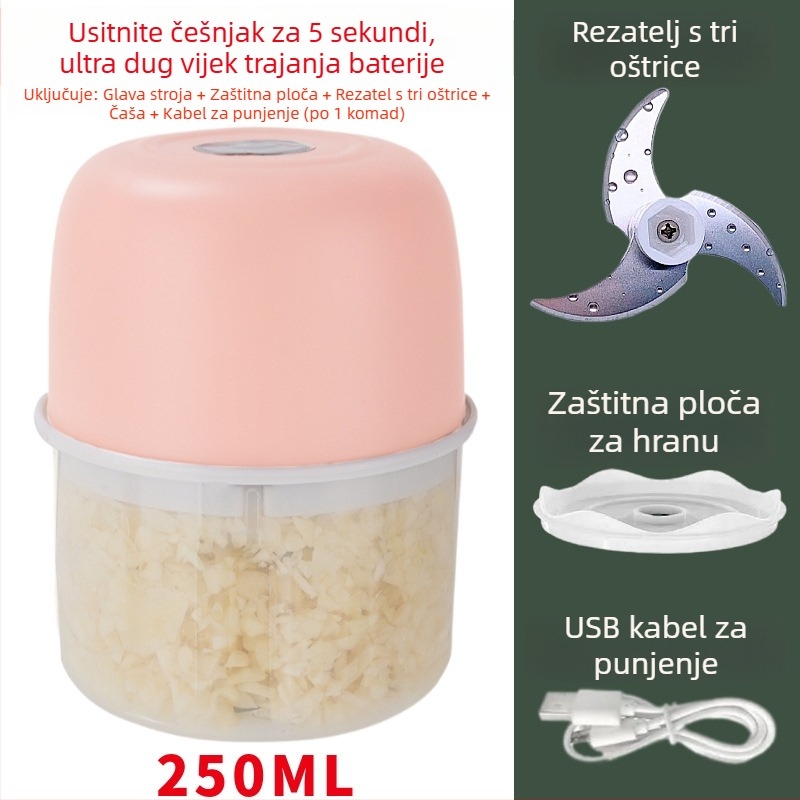 Kompaktni alat za pritiskanje češnjaka i pasiranje, ručni kućanski alat za pastu od češnjaka