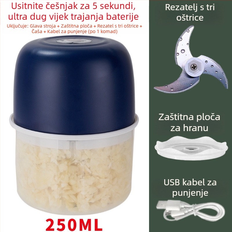 Kompaktni alat za pritiskanje češnjaka i pasiranje, ručni kućanski alat za pastu od češnjaka