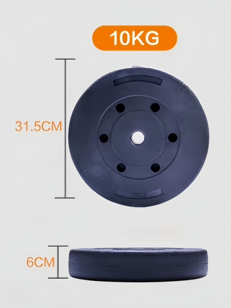 Gumene pločice za bučice i šipke, 5 kg, set od 2 komada