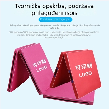 Sklopiva pjenasta podloga za gimnastiku i fitness – vježbe za trbušnjake, plesni trening, debeli zaštitni madrac protiv pada, prilagodljiva