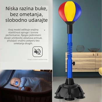 Vertikalna boksačka lopta brzine s ciljem za reakciju, za kućnu upotrebu, za odrasle i djecu, fitness oprema
