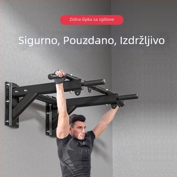Kućni uređaj za zgibove s montažom na zid, perforirani nosač, zidne vodoravne i paralelne šipke, držač za vreće s pijeskom – fitness oprema