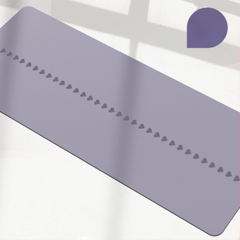 Joga prostirka od PU gume s matt površinom, protuklizna, debela, linije za poravnavanje tijela – joga, ples, fitness