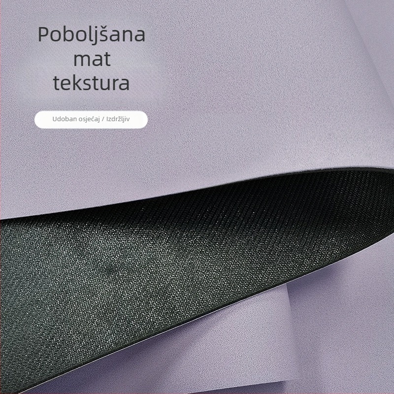 Joga prostirka od PU gume s matt površinom, protuklizna, debela, linije za poravnavanje tijela – joga, ples, fitness