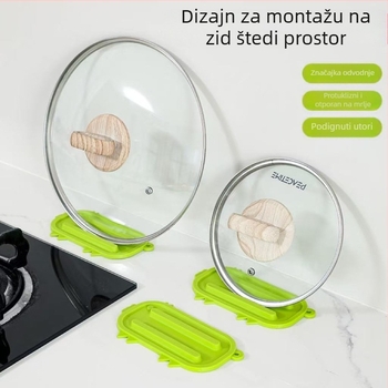 Silikonska podložka za skladištenje poklopaca i odvodna podloga za daske, kuhinjska izolacijska podloga, protivklizna odvodna podloga