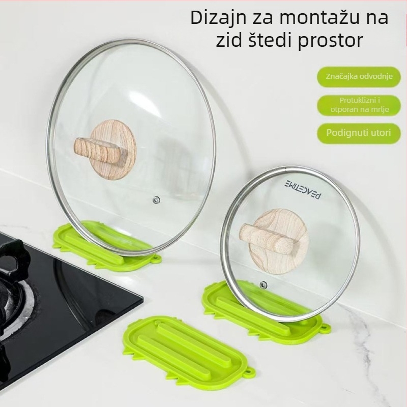Silikonska podložka za skladištenje poklopaca i odvodna podloga za daske, kuhinjska izolacijska podloga, protivklizna odvodna podloga