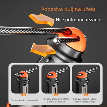Uže za skakanje s čeličnim jezgrom, teška verzija za fitness i brze treninge, s brojačem – za odrasle, profesionalce