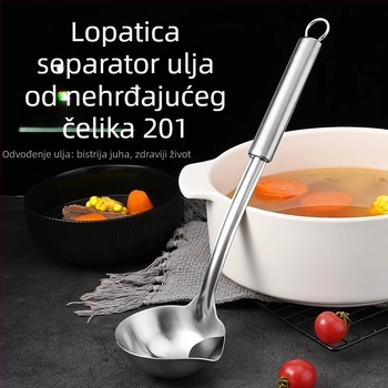 Žlica za odvajanje ulja i cjedilo za juhu, nehrđajući čelik