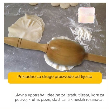 Drveni čekić za shumai i valjak za tijesto, profesionalni kuhinjski alat