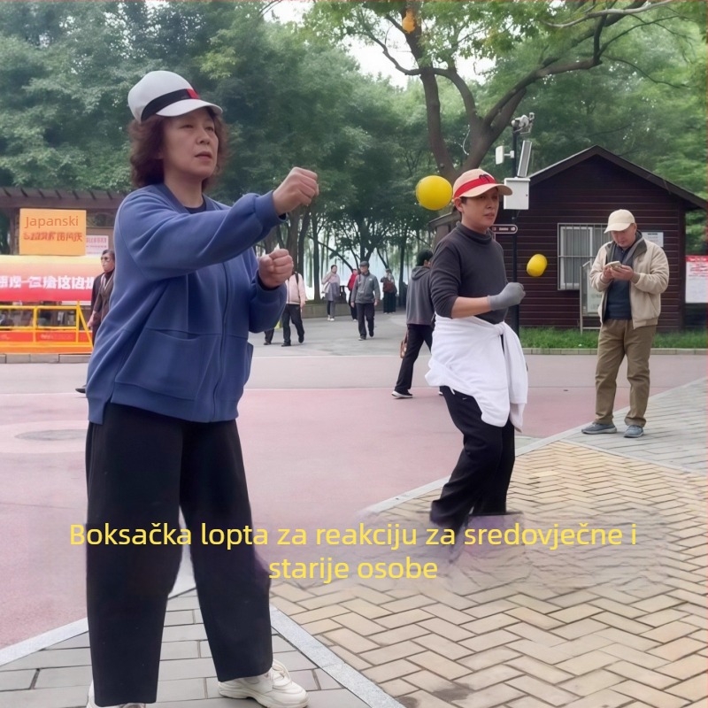 Boxerska reakcijska lopta s montiranom na glavi – fitnes lopt za trening odraslih, lopta za odskok