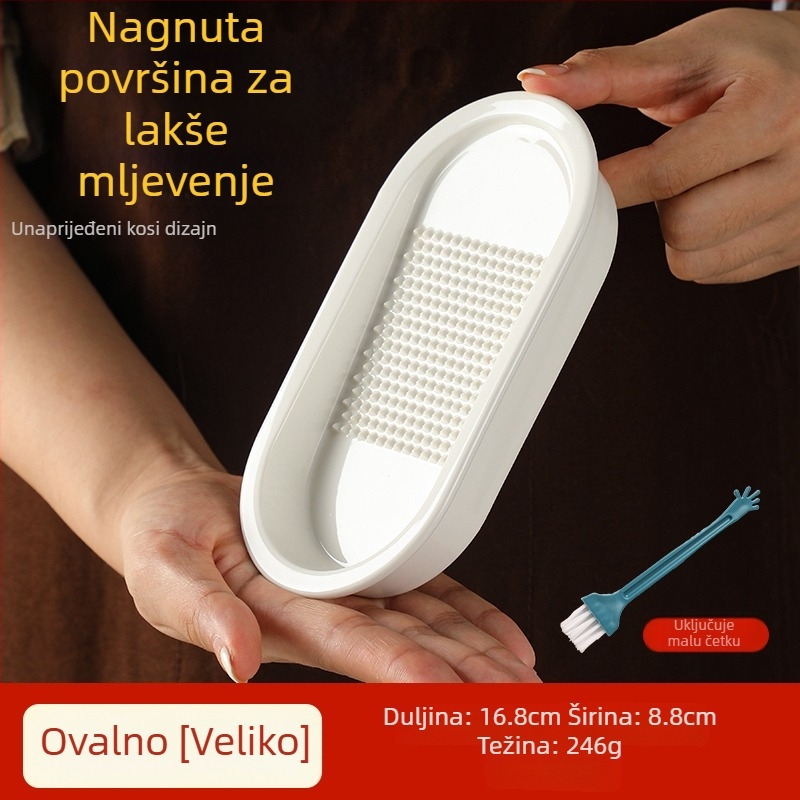 Keramički mlin za đumbir i češnjak – višenamjenski kuhinjski alat za pastu od đumbira, pastu od češnjaka i voćni pire