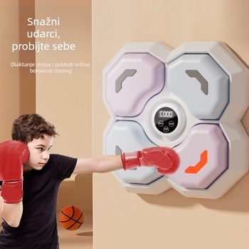 Glazbeni boksački stroj za trening, zidna boksačka meta za odrasle, pogodna za fitness i samoodbranu, poklon za rođendan