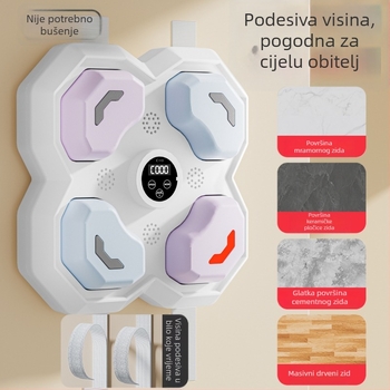 Glazbeni boksački stroj za trening, zidna boksačka meta za odrasle, pogodna za fitness i samoodbranu, poklon za rođendan