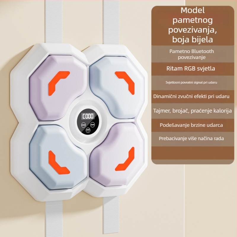 Glazbeni boksački stroj za trening, zidna boksačka meta za odrasle, pogodna za fitness i samoodbranu, poklon za rođendan