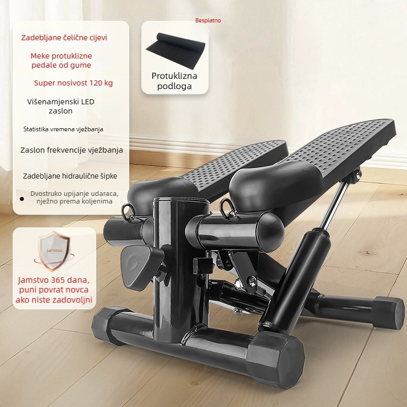 Tiši mini steper za kućnu upotrebu, unutarnje fitness vježbe, višenamjenski pedalni penjački stroj, fitness oprema