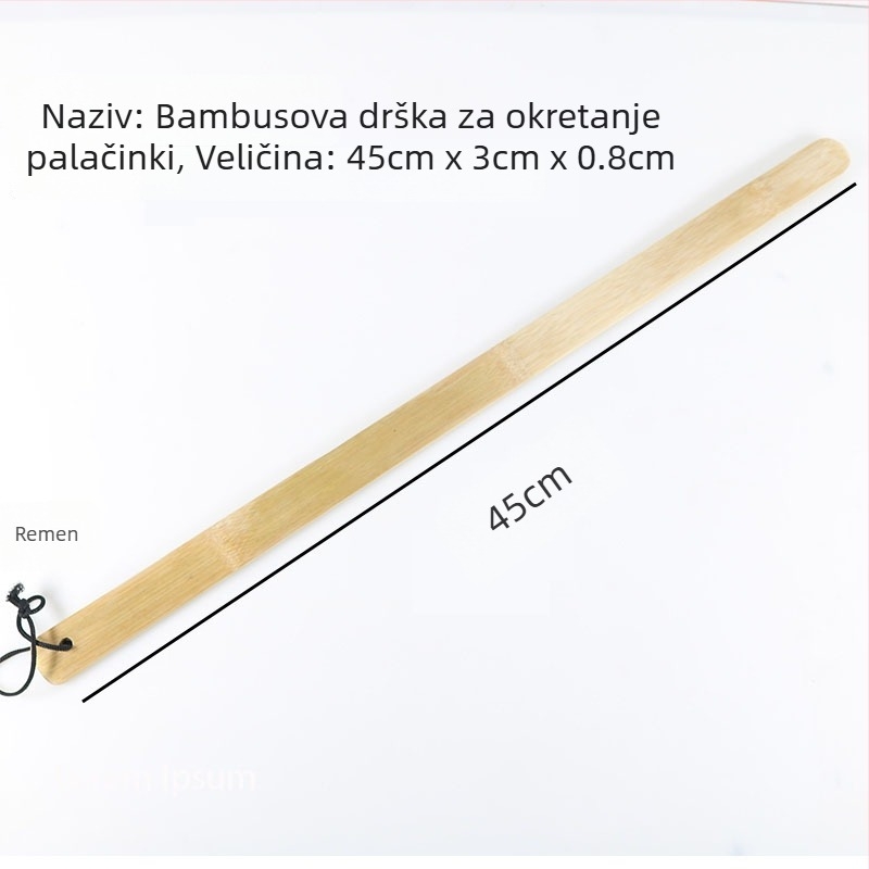 Bambus set alata za palačinke: ploče za okretanje i pločice