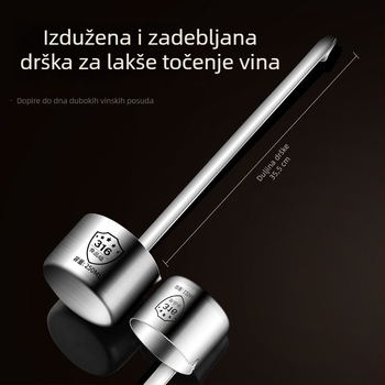 Set za posluživanje vina od nehrđajućeg čelika 316 za kućnu upotrebu — veliki promjer, žlica i lijevak