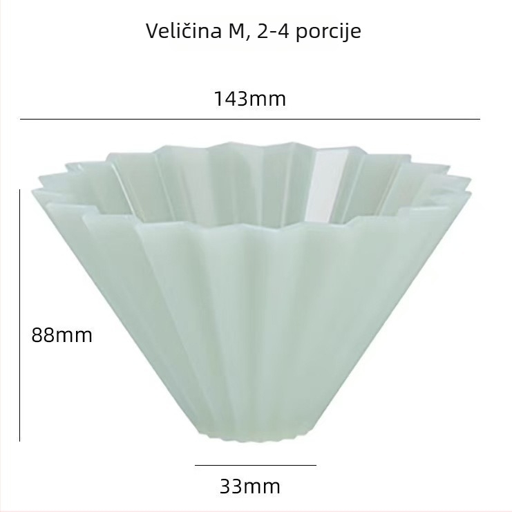 Origami Air filtr za kavu od smole, set filtracije V60