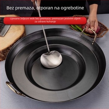 Neprijanjajući tiganj za prženje krumpira – plosni tiganj