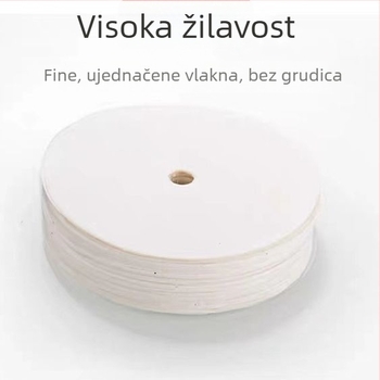 Kavu filter papir kružnog oblika 95 mm, drvena celuloza, za ručno filtriranje, bijela/prirodna boja, s otvorima