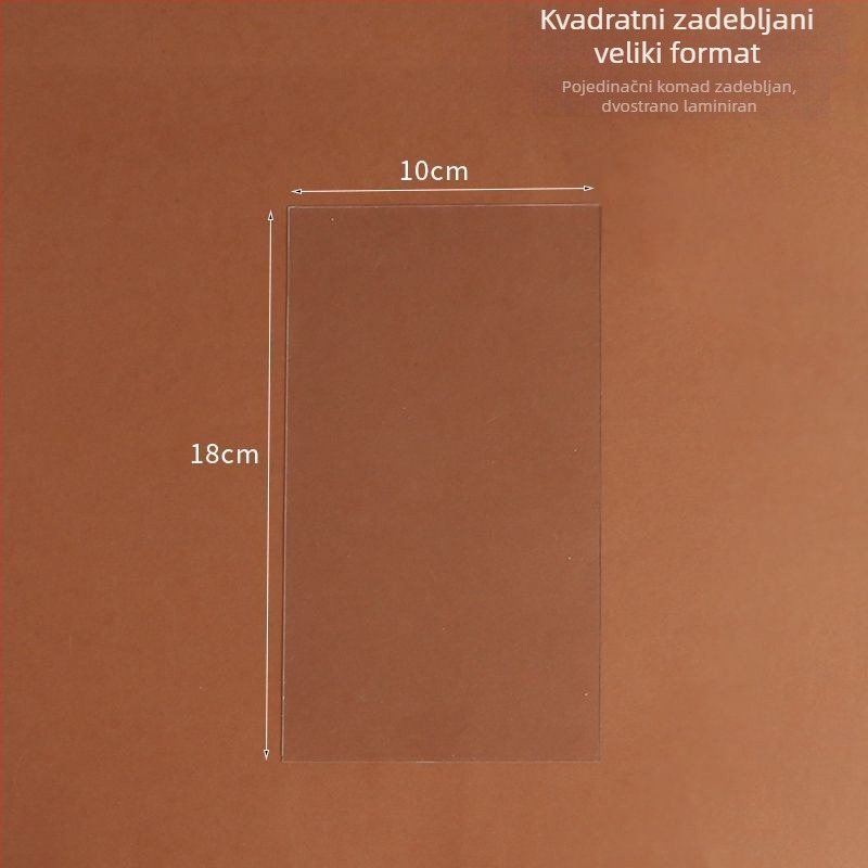 Prozirna meka lopatica za glačanje krema na okrugloj torti – polukružni plastični set za dekoriranje