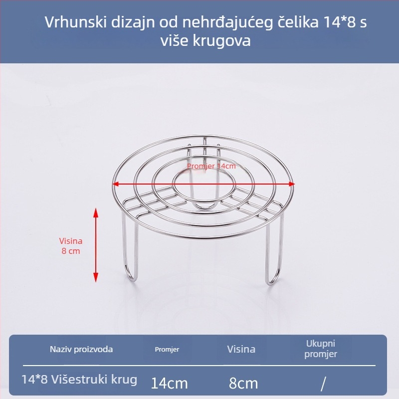 Triangulirani parni stalak od nehrđajućeg čelika 304, ne-magnetni, tronožni stalak, višenamjenski parni stalak