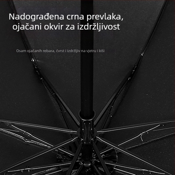 Sklopivi kišobran s motivom Cartoon djevojka, UV zaštita, sjenila za vanjsku upotrebu, trodijelni dizajn