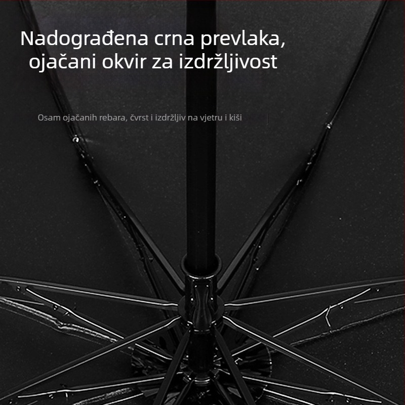 Sklopivi kišobran s motivom Cartoon djevojka, UV zaštita, sjenila za vanjsku upotrebu, trodijelni dizajn