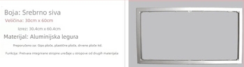 Integrirano LED stropno svjetlo – plošni LED panel 300×600×600×1200×300, mrežasto svjetlo za kuhinju i kupaonicu