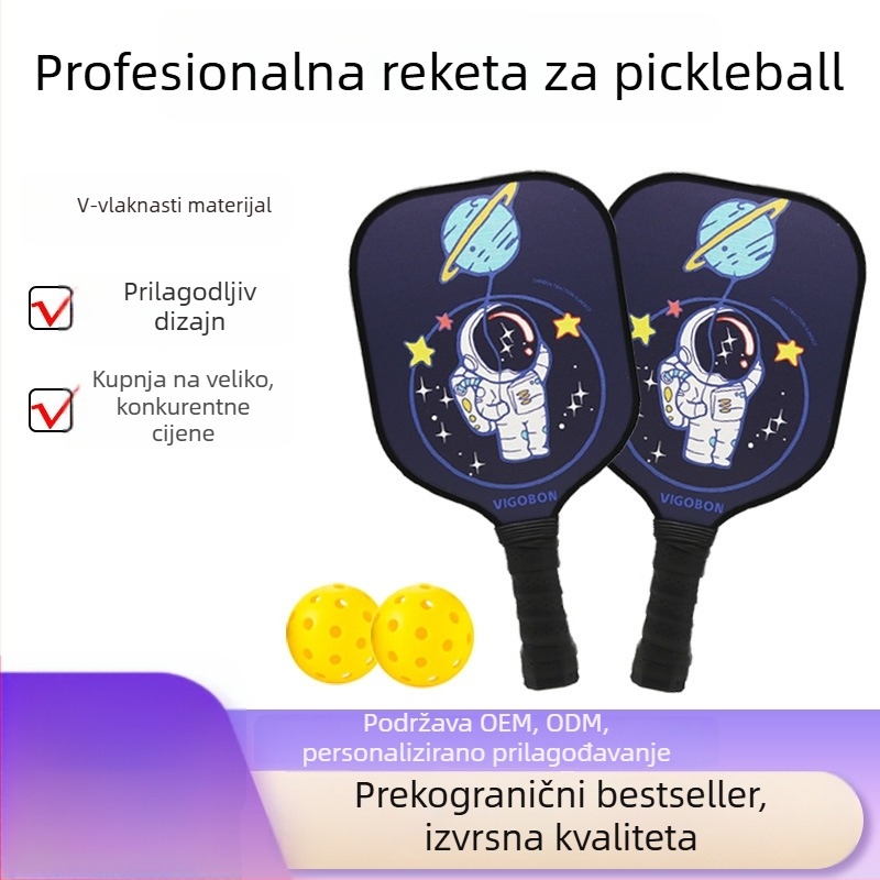 Prilagođena dječja vanjska pickleball reketa za roditelje i djecu, za početnike