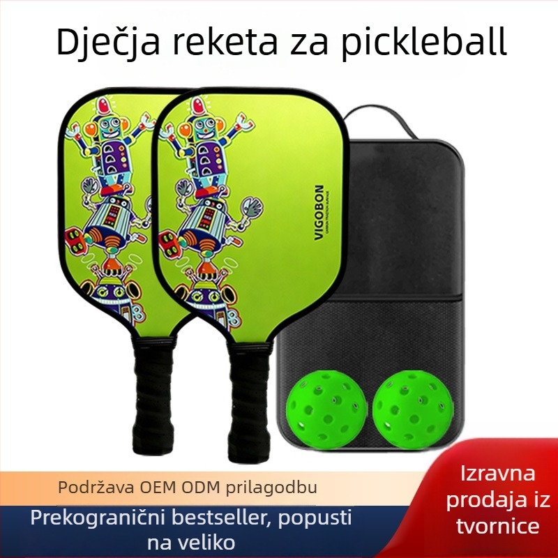Reket za pickleball od vlaknastog stakla s dizajnom saća, lagan i prijenosan za vanjske sportove