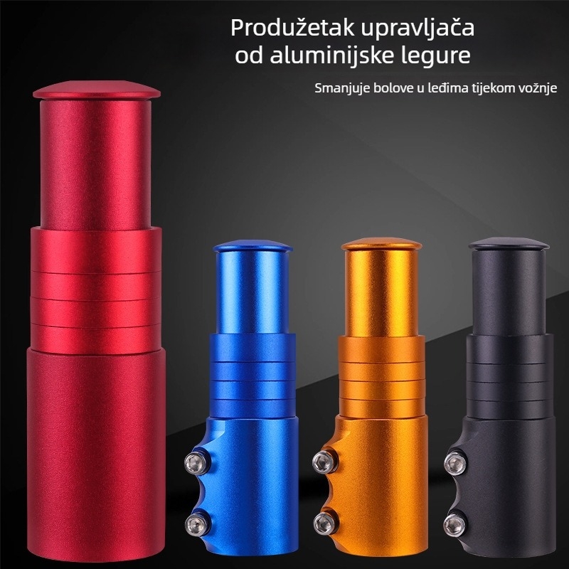 Produživač glave okvira prednje vilice za brdski bicikl i podizač visine upravljača