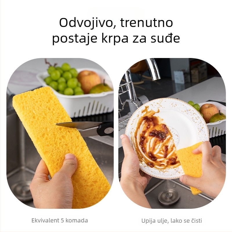 Nova duga apsorpcijska traka od drvene celuloze i pamuka, u stilu crtanog filma, za umivaonik i kuhinjski pult.