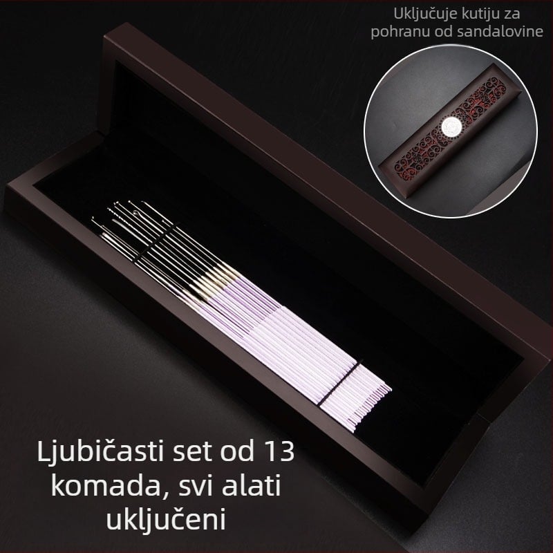 ALJ6 Profesionalni set alata za čišćenje uha s aluminijskom drškom, veliki i mali ušni pribor, žlica za uši s gljiva glavom, štapići za uši