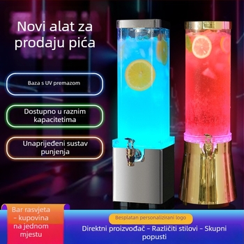 3 L LED osvijetljeni mini keg za bar s čepom