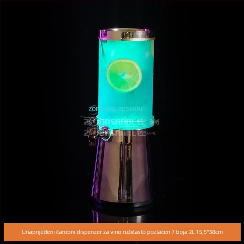 3 L LED osvijetljeni mini keg za bar s čepom