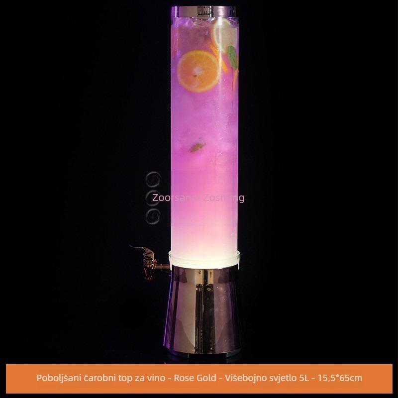 3 L LED osvijetljeni mini keg za bar s čepom