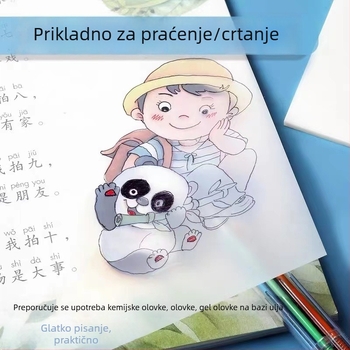 Ekstra velike prozirne samoljepljive bilješke za učenje – vodootporne, minimalistički papir za bilješke, označavanje ključnih točaka i netočnih odgovora
