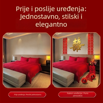 3D Dvostruka Sreća na KT Ploči – Podna Dekoracija za Vjenčanje