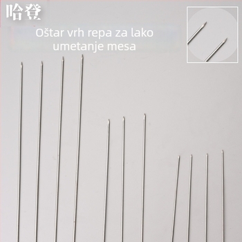 Vješeni roštiljni kukice za guske i patke, 304 nehrđajući čelik, devetozubne kukice za vrat i rep