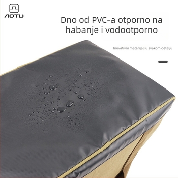 Torba za kampiranje s višefunkcionalnim setom posuđa, lonac, kamp lampica i otporna torba za pohranu s pomičnim pregradama