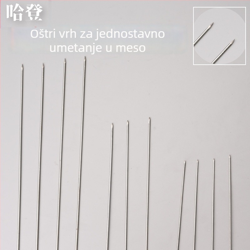 Viseća igla za gusji rep i pačji rep, od nehrđajućeg čelika 304, roštilj za pećnicu s devet zuba