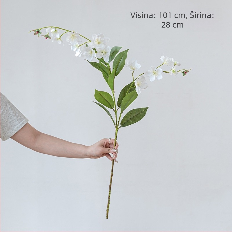 Umjetni jasmin buket s dvije grane, dekor za dnevni boravak i hodnik