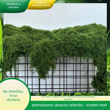 Umjetni mahovina s teksturom sličnom svili za kućno zelenilo, uređenje krajolika i mikropejzaži
