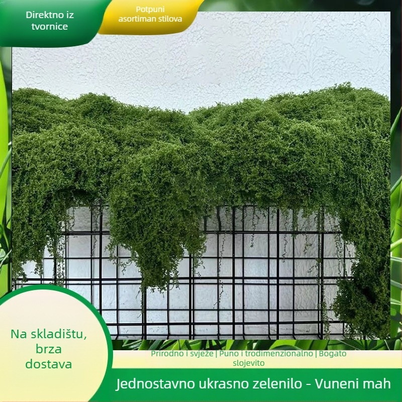 Umjetni mahovina s teksturom sličnom svili za kućno zelenilo, uređenje krajolika i mikropejzaži